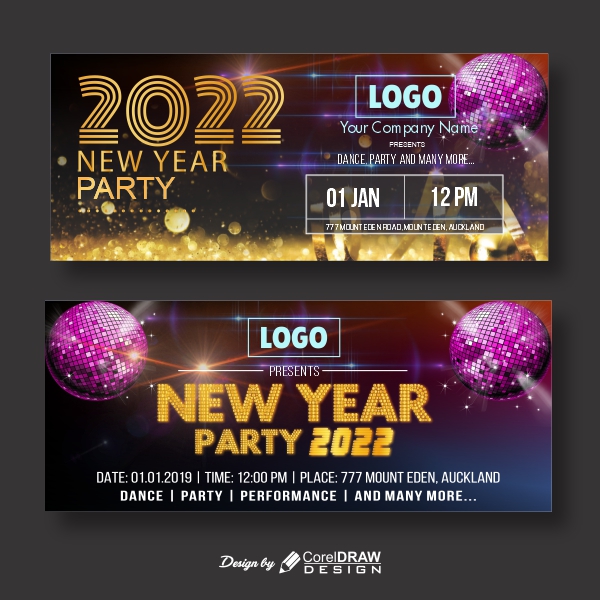 Download Shiny New Year Party Banner with Golden Sparkle & Disco Ball  images, 2022 Happy New Year background, Free CDR | CorelDraw Design  (Download Free CDR, Vector, Stock Images, Tutorials, Tips & Tricks)