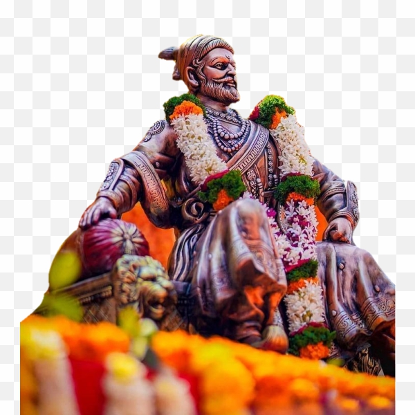 Shivaji Maharaj With Flower Throne Free High quality PNG Download For Free