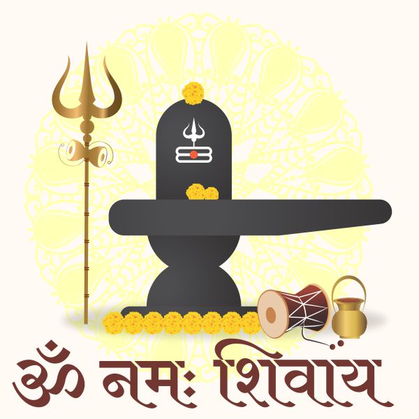 Shivling Maha shivratri vector free image