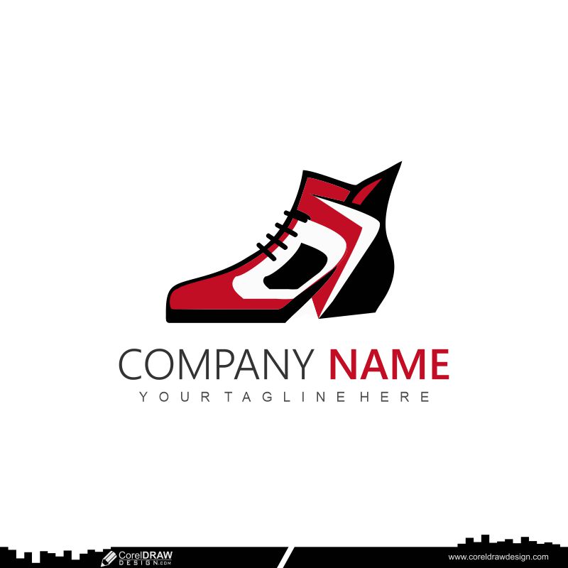 shoes logo icon design vector cdr download