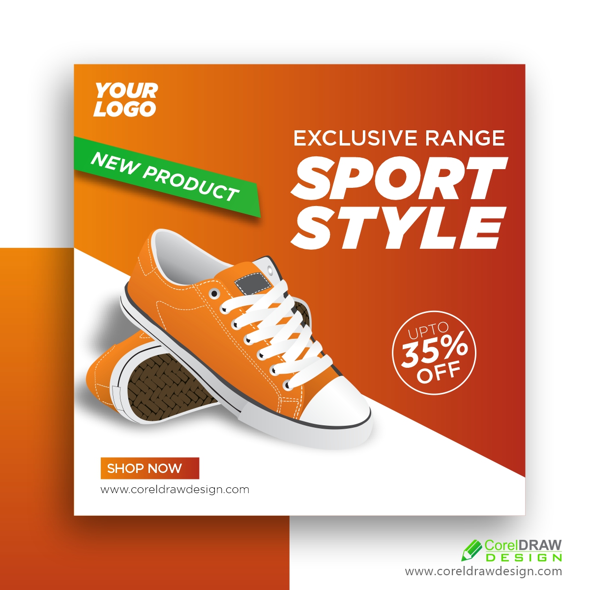 Shoes Promotion Social Media Post Banner Template Free Vector