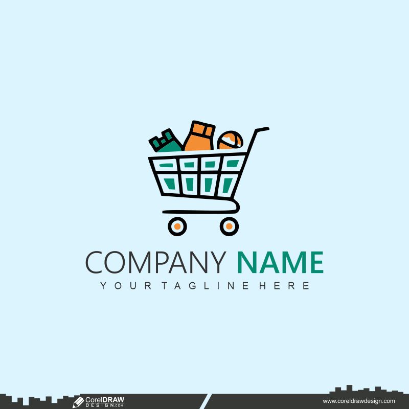 Shopping Cart Logo Icon Vector Design Free Cdr Vector