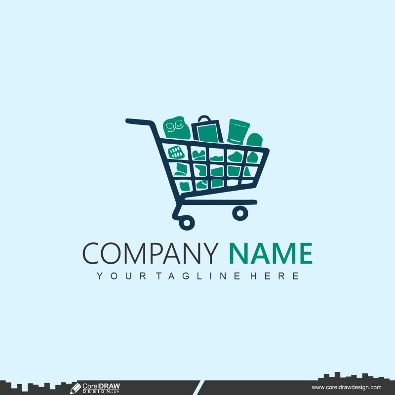 Shopping Cart Vector Logo Icon Design Free Cdr Vector