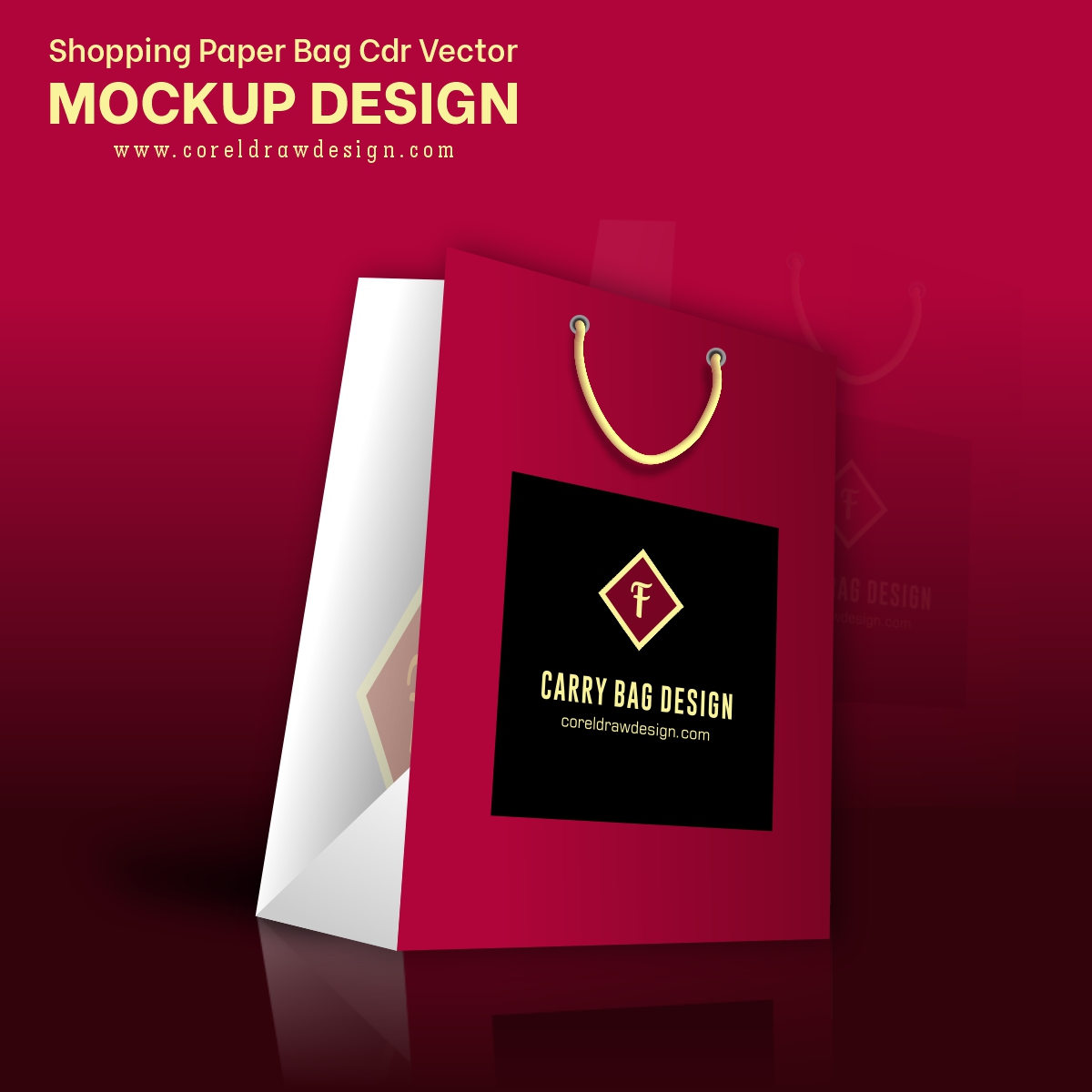 Download Shopping Paper Bag Cdr Vector Mockup Design Coreldraw Design Download Free Cdr Vector Stock Images Tutorials Tips Tricks