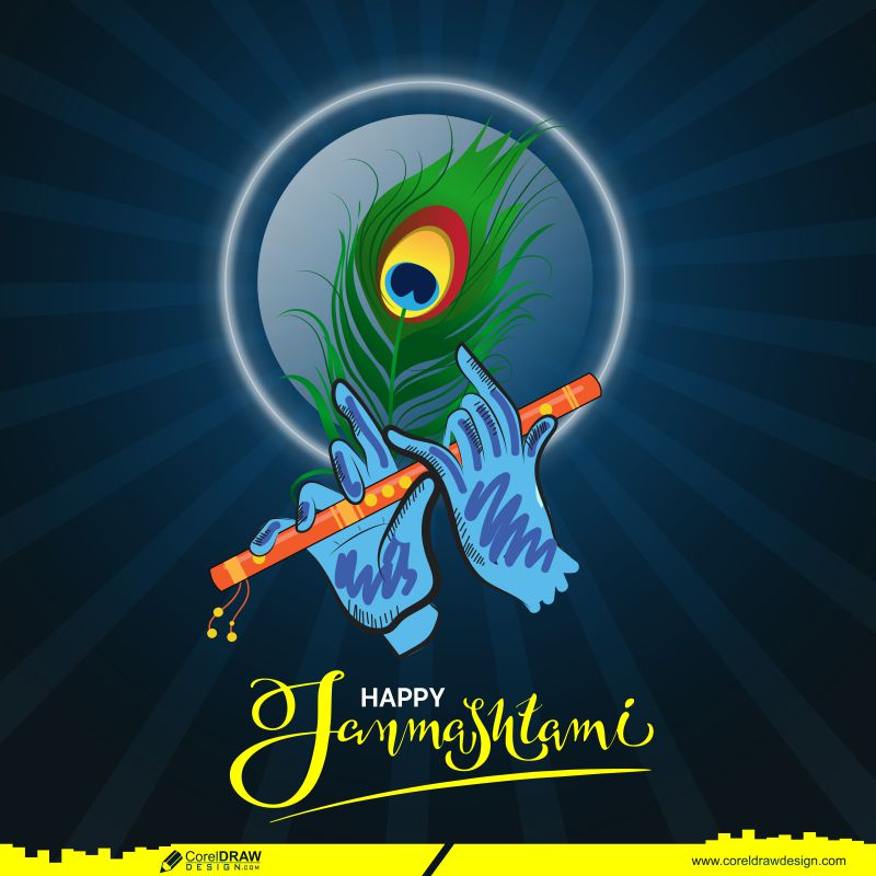 Janmashtami Logo Illustrations & Vectors