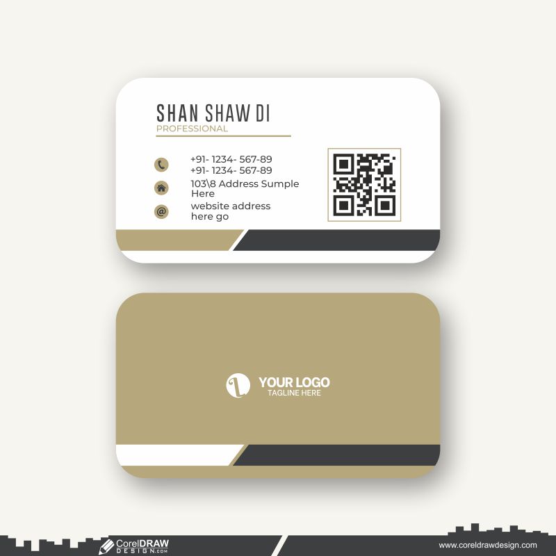 simple business card design cdr