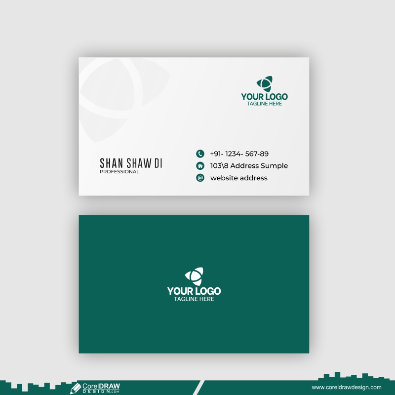 Simple Business Card Template Download CDR