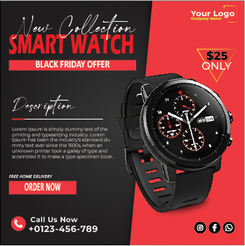 Smart Watch Special Offer Creactivity & Design in Adobe ilustration  For Free In Corel Draw Design