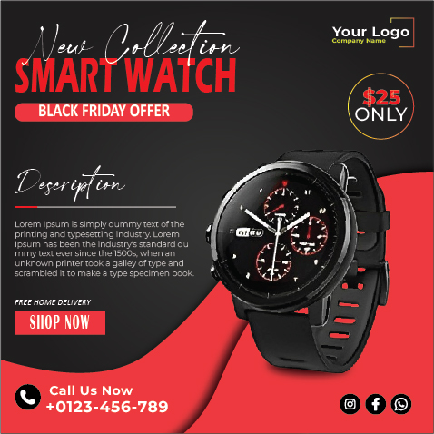 Smart Watch Special Offer Creactivity & Design in Adobe ilustration  For Free In Corel Draw Design 2024