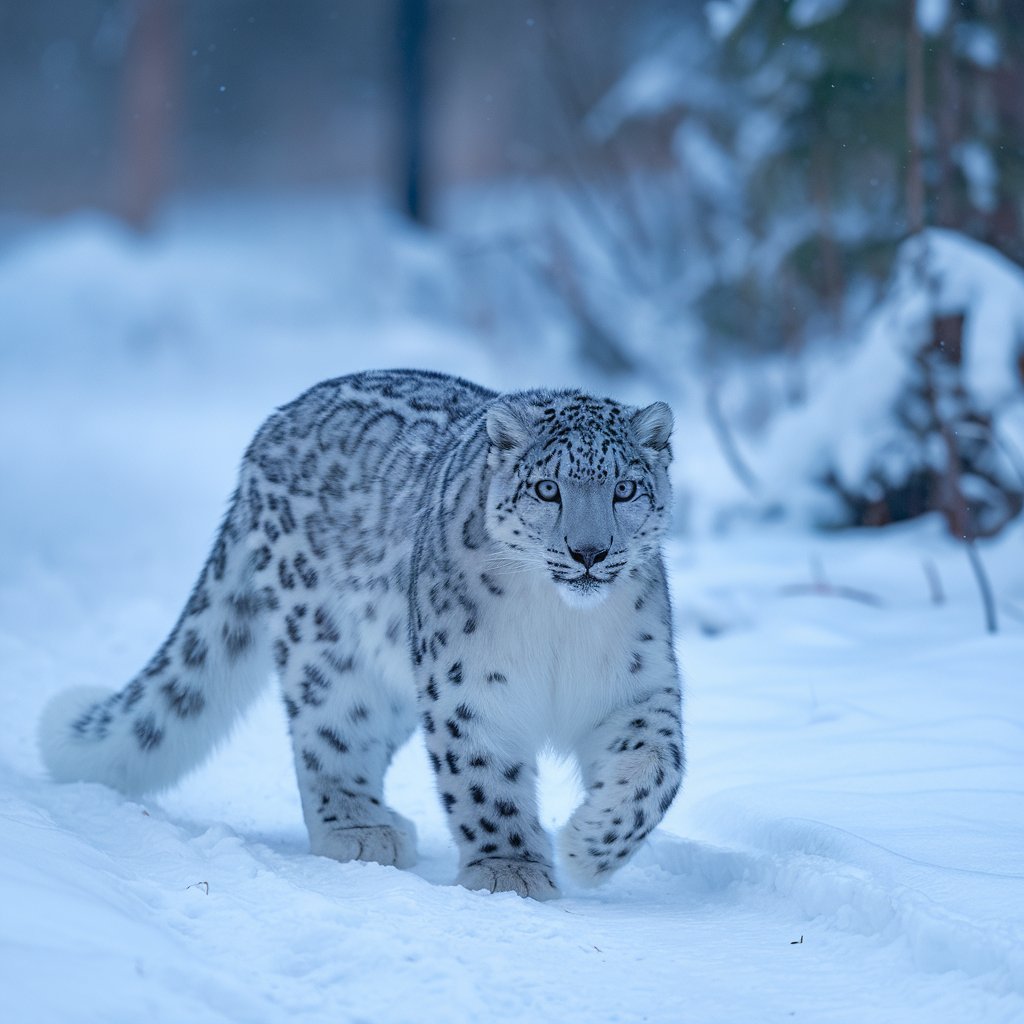 Snow leopard hd image