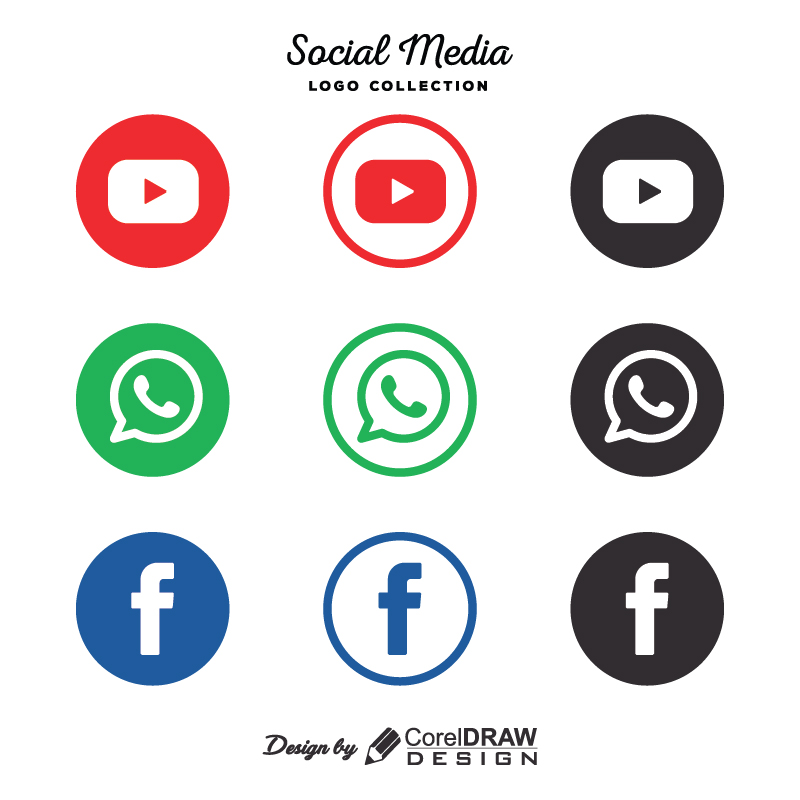 Social Media Icons Logos Download Free From Coreldrawdesign