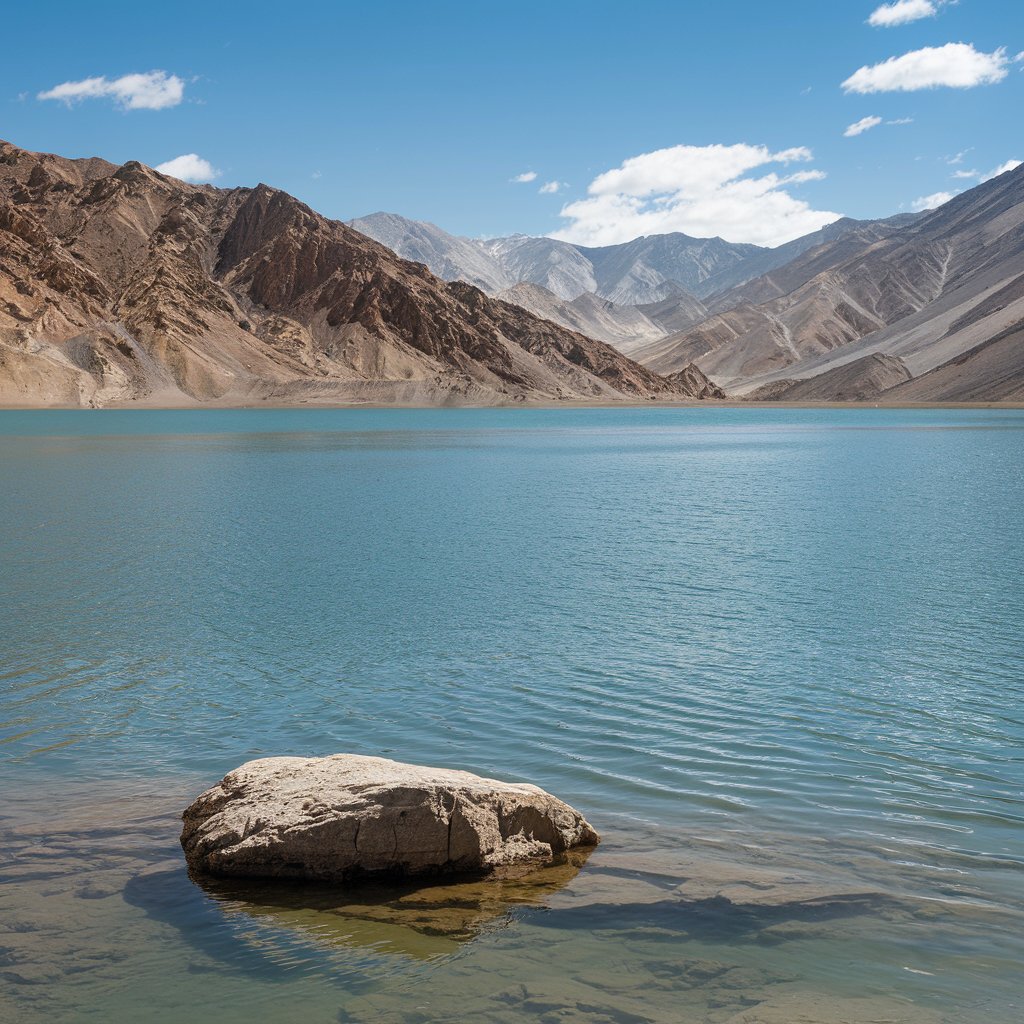 Sore view of pangong lake hd image