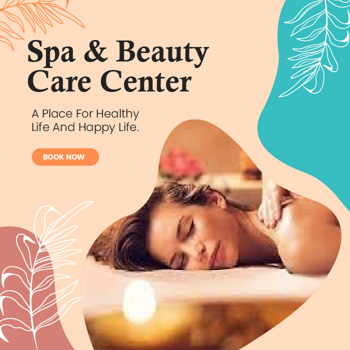 Spa and beauty center relaxation centre vector