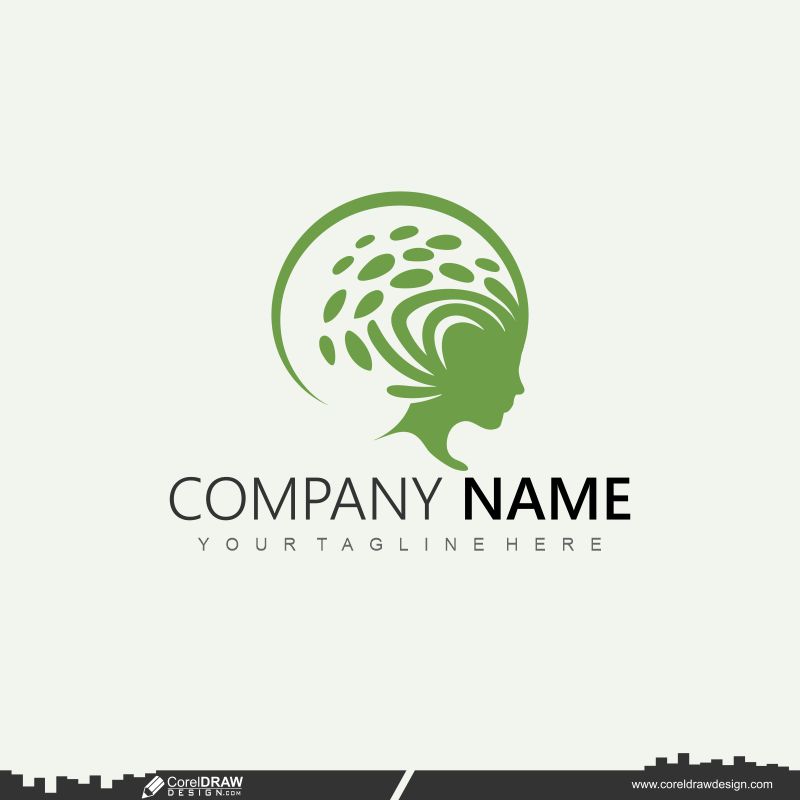 spa green logo design cdr template