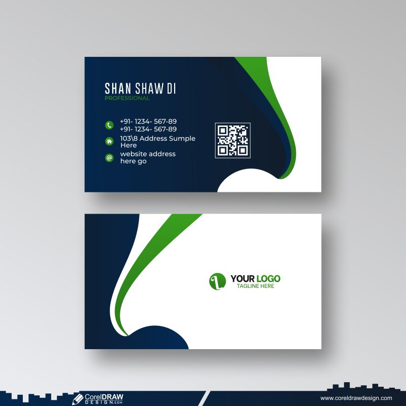 stylish business card design vector cdr