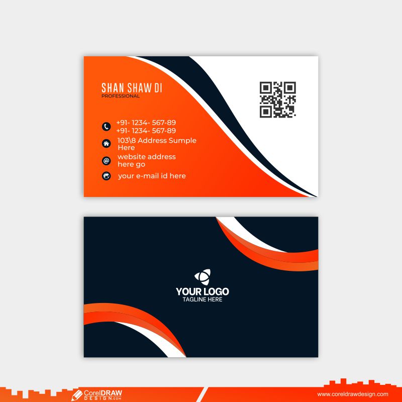 Stylish Corporate Business Card Template Design