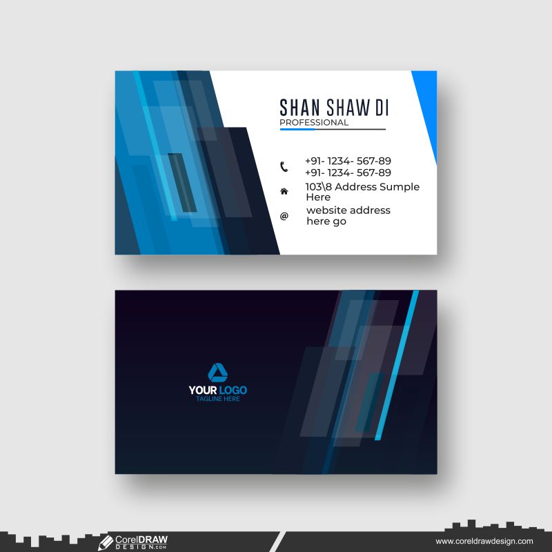 stylish creative business card design cdr