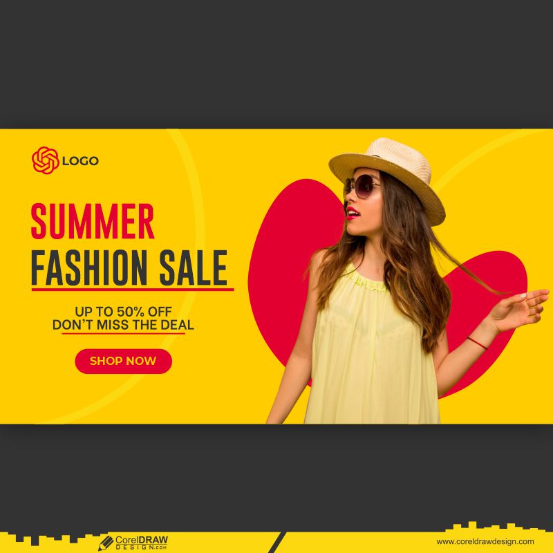 summer fashion sale banner design download template
