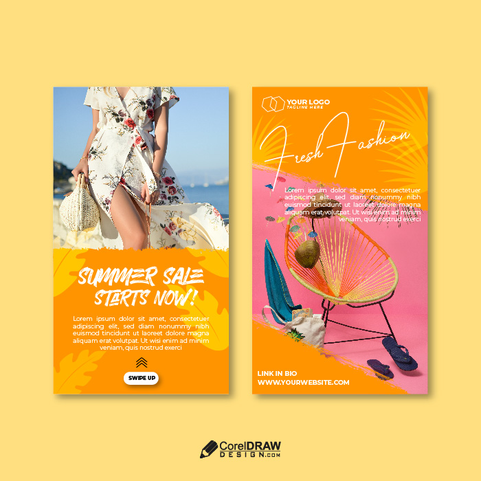 Summer Sale Fashion Instagram Story Template