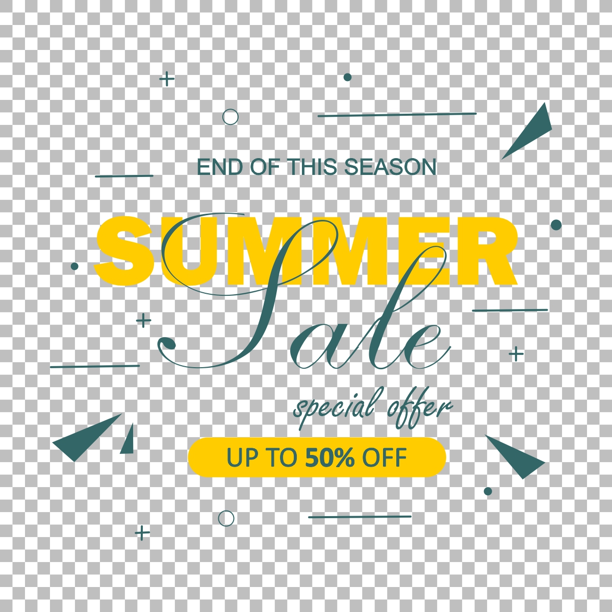 summer sale poster vector design download for free