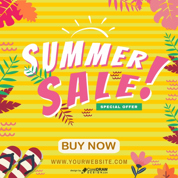 Summer  Vector Discount Fashion Sale Design Download For Free