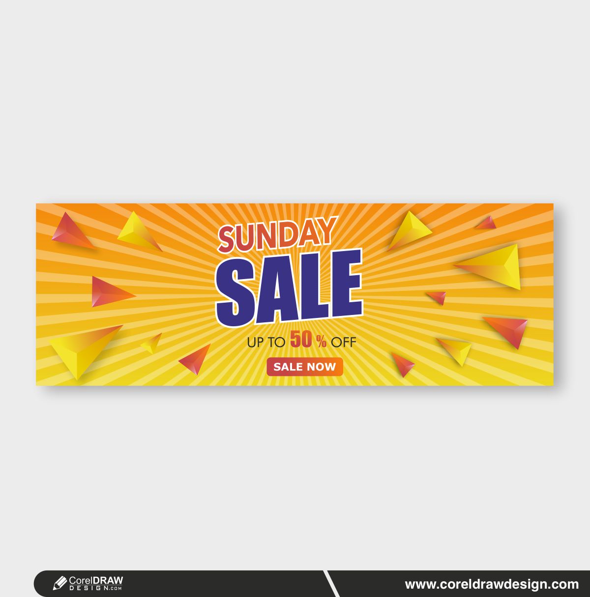 sunday sale creative design banner
