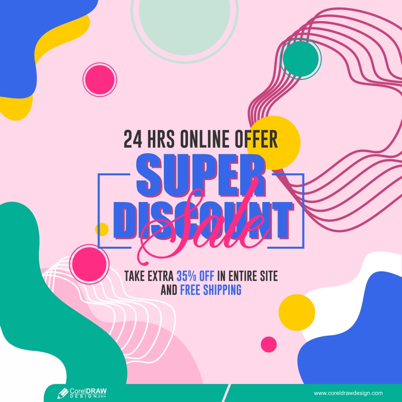 Super Discount Sale Banner Template Design