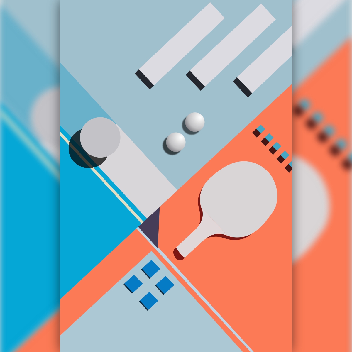 Free table tennis Vector File