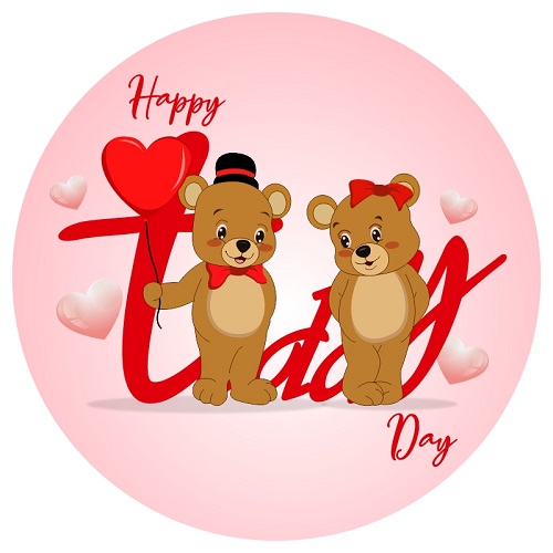 teddy bear love dp profile, happy teddy bear day, Valentines day image