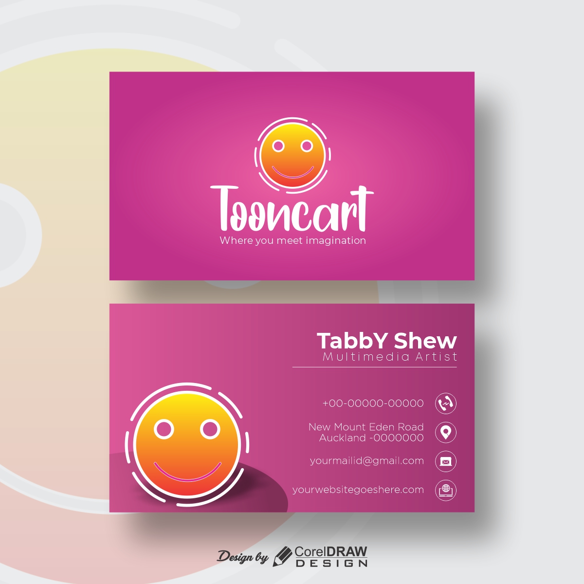 ToonCart Simple Business Card Free Template