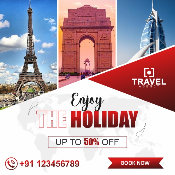 Tours & and Travels Banner Creative Design For Free In CDR file