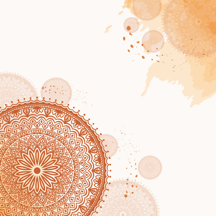 Traditional indian festival mandala art background vector free