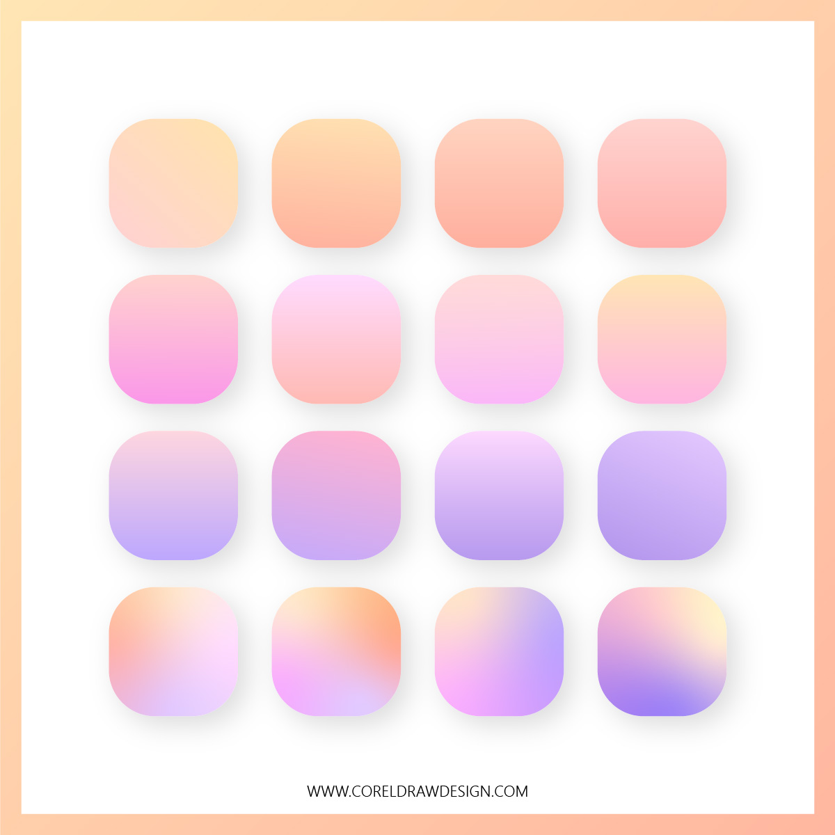 Trendy Soft Color Pastels Gradients