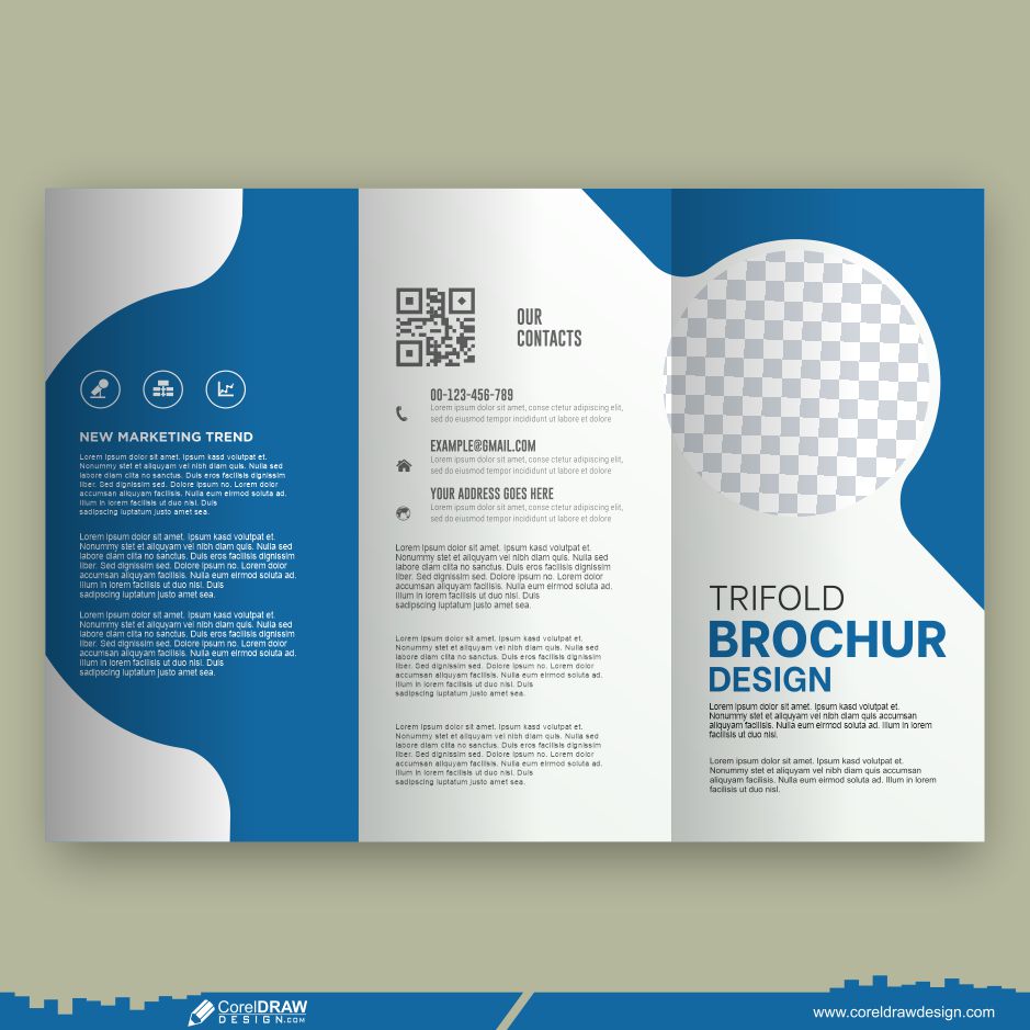 trifold brochure and flyer cdr template design