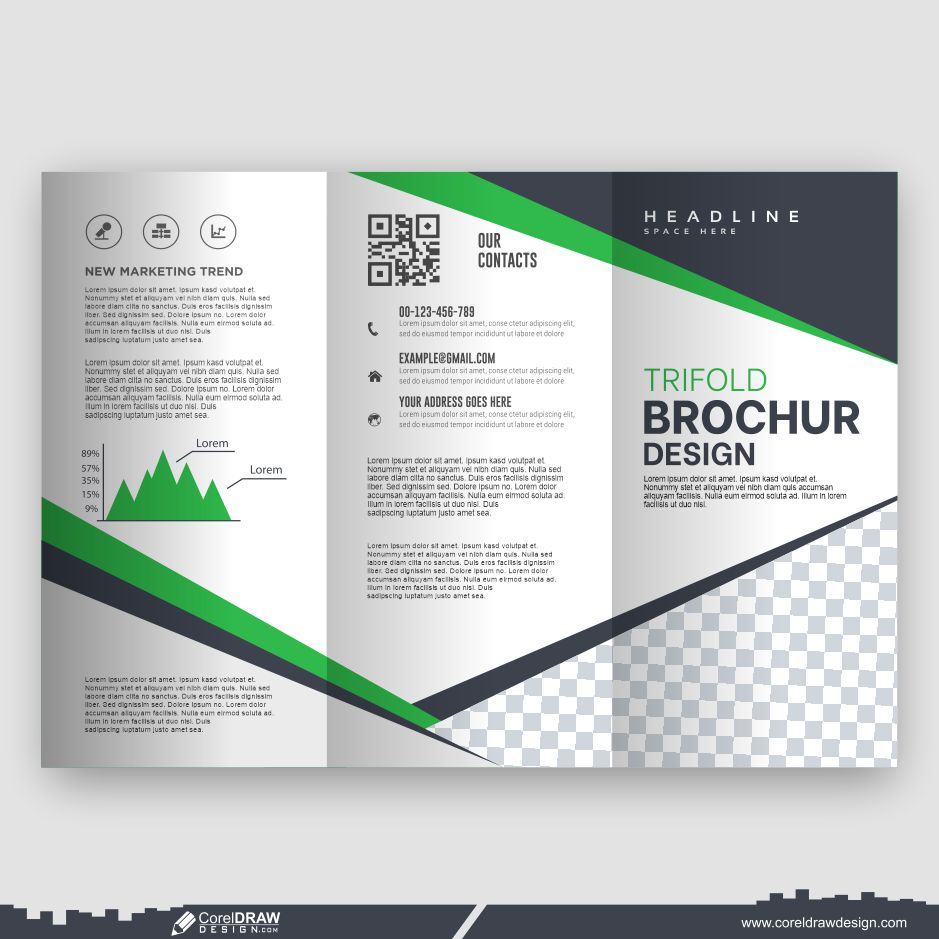 trifold brochure and flyer cdr template design