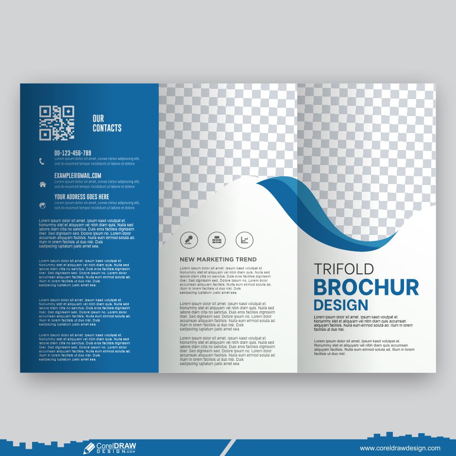 trifold brochure and flyer cdr template design free