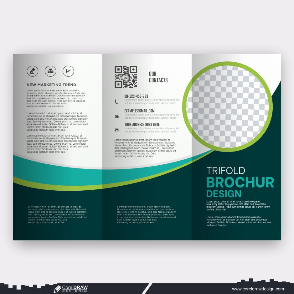 trifold brochure and flyer design cdr template