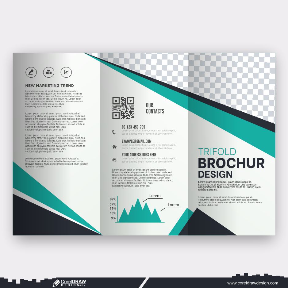 trifold brochure and flyer template design cdr