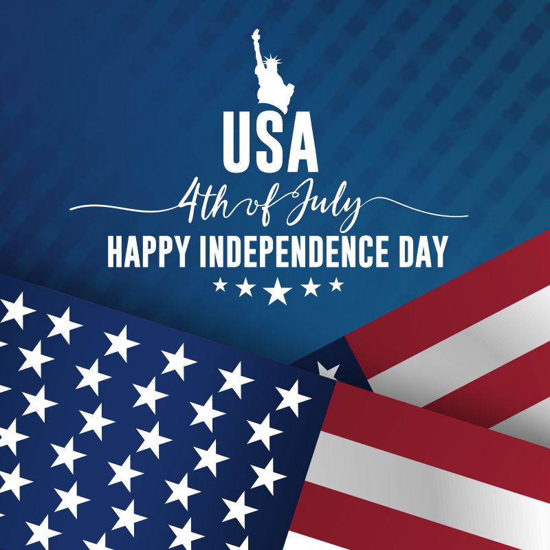 USA 4th july happy independence day america background