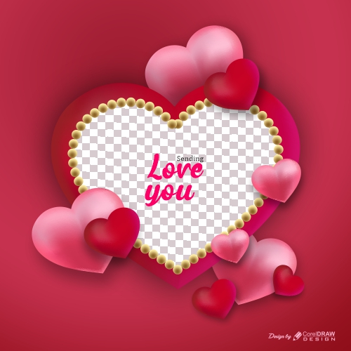 Valentine's Day Background Realistic Style Free Vector