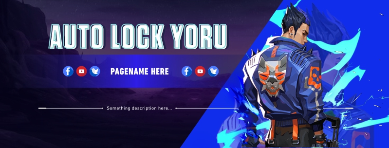 Valorant Yoru Gaming Banner For Youtube Banner Download For Free WIth Cdr FIle