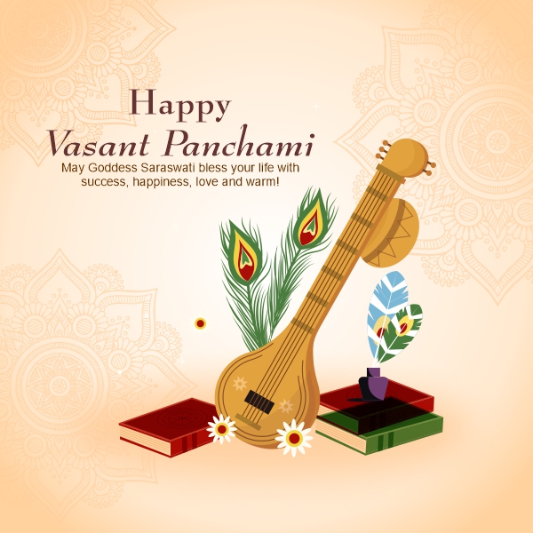 Vasant Panchami 2025 Best Wishes Banner Design Free CDR Vector Download For Free