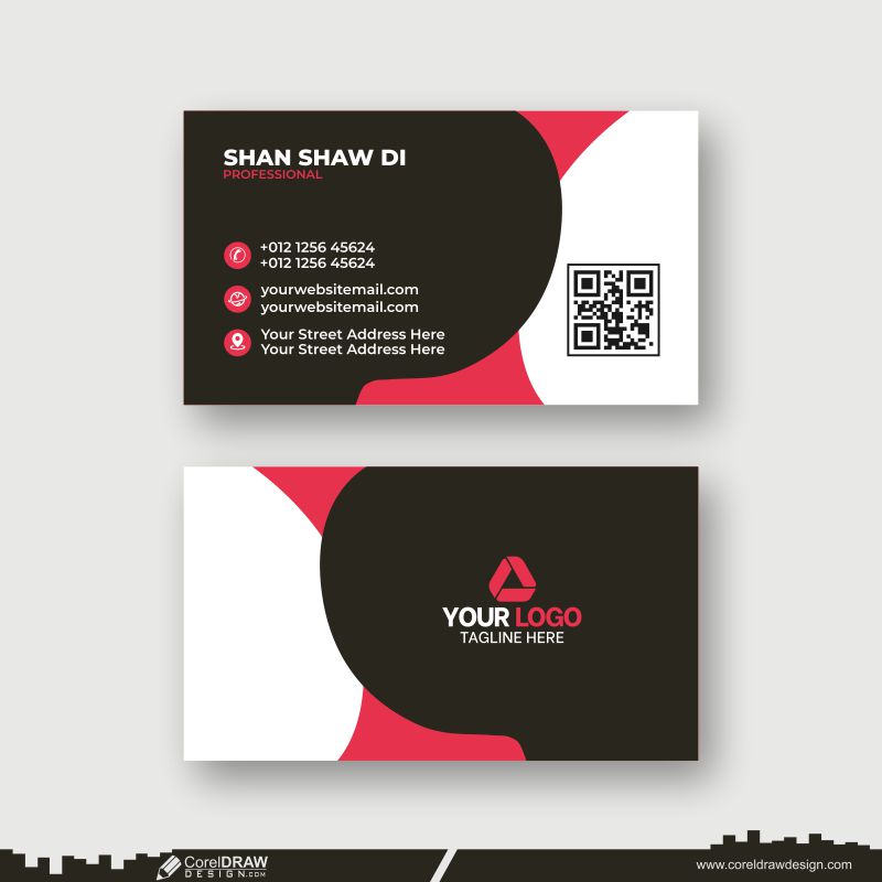 vector abstract business card download design