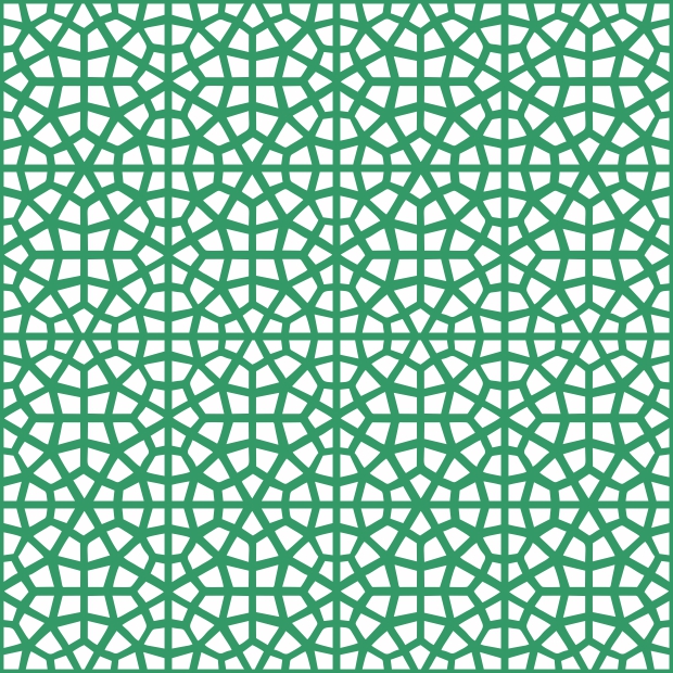 vector abstract geometric islamic pattern background based ethnic muslim ornaments intertwined paper stripes elegant background cards invitations etc