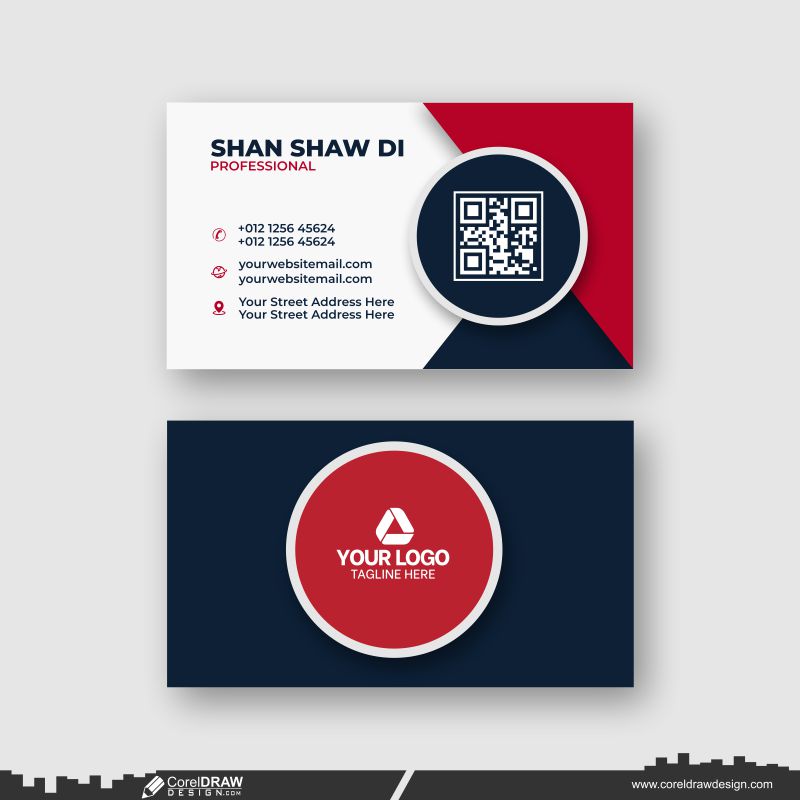 vector corporate business card design cdr