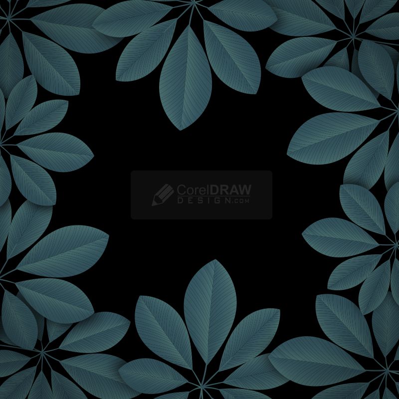 vector leaf nature abstract plant design cdr