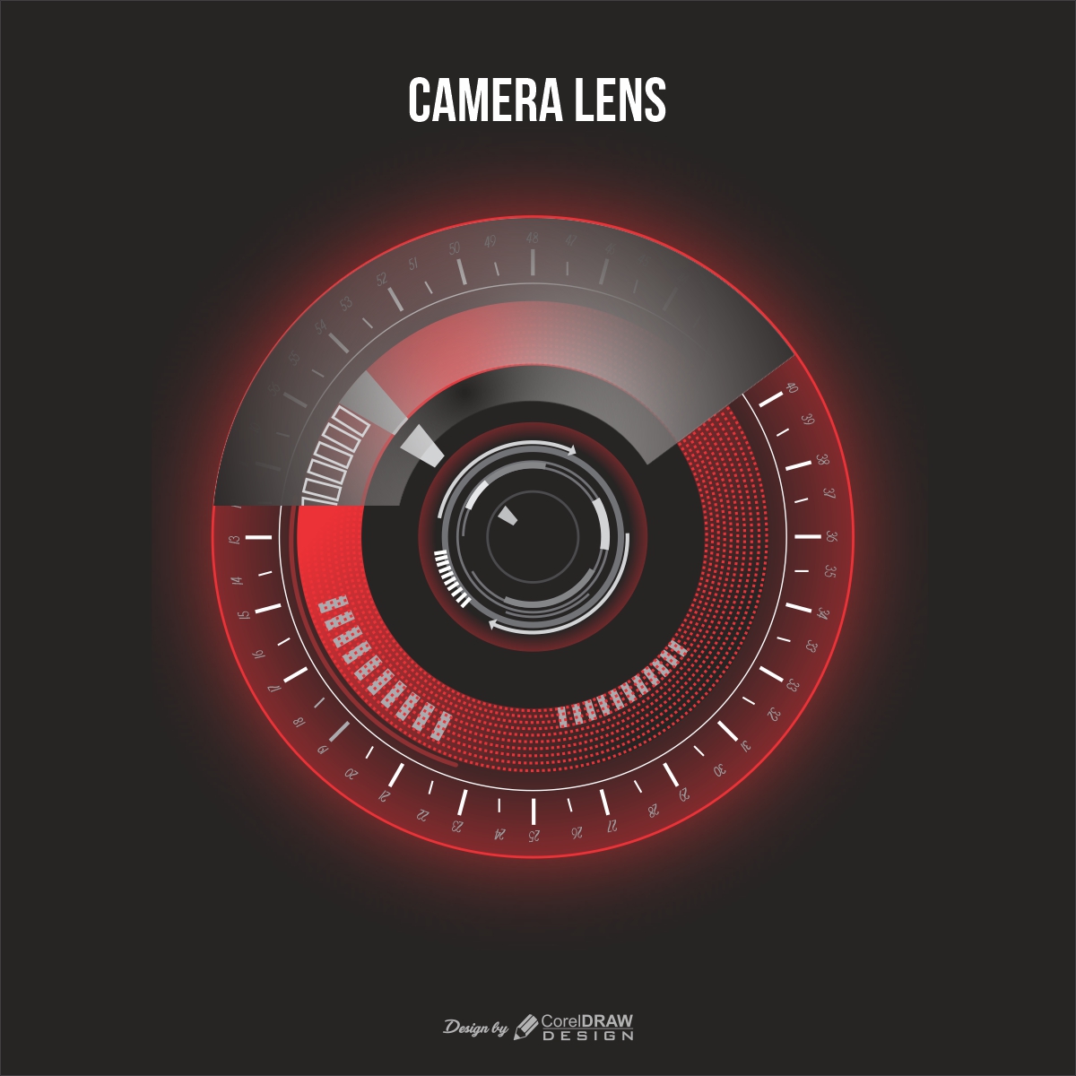 Vector Realistic Camera Lens
