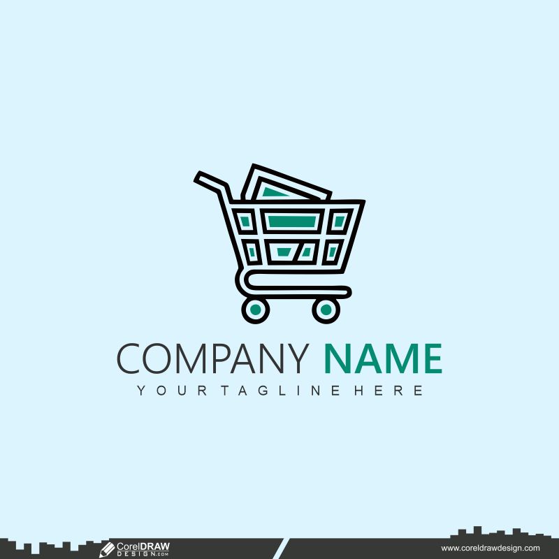 Vector Shopping Cart Logo Icon Design Free Cdr Vector