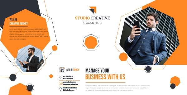 We Are Creative Agency poster design CDR file download for free