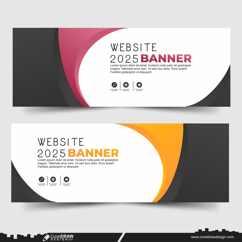 web banner cdr download design